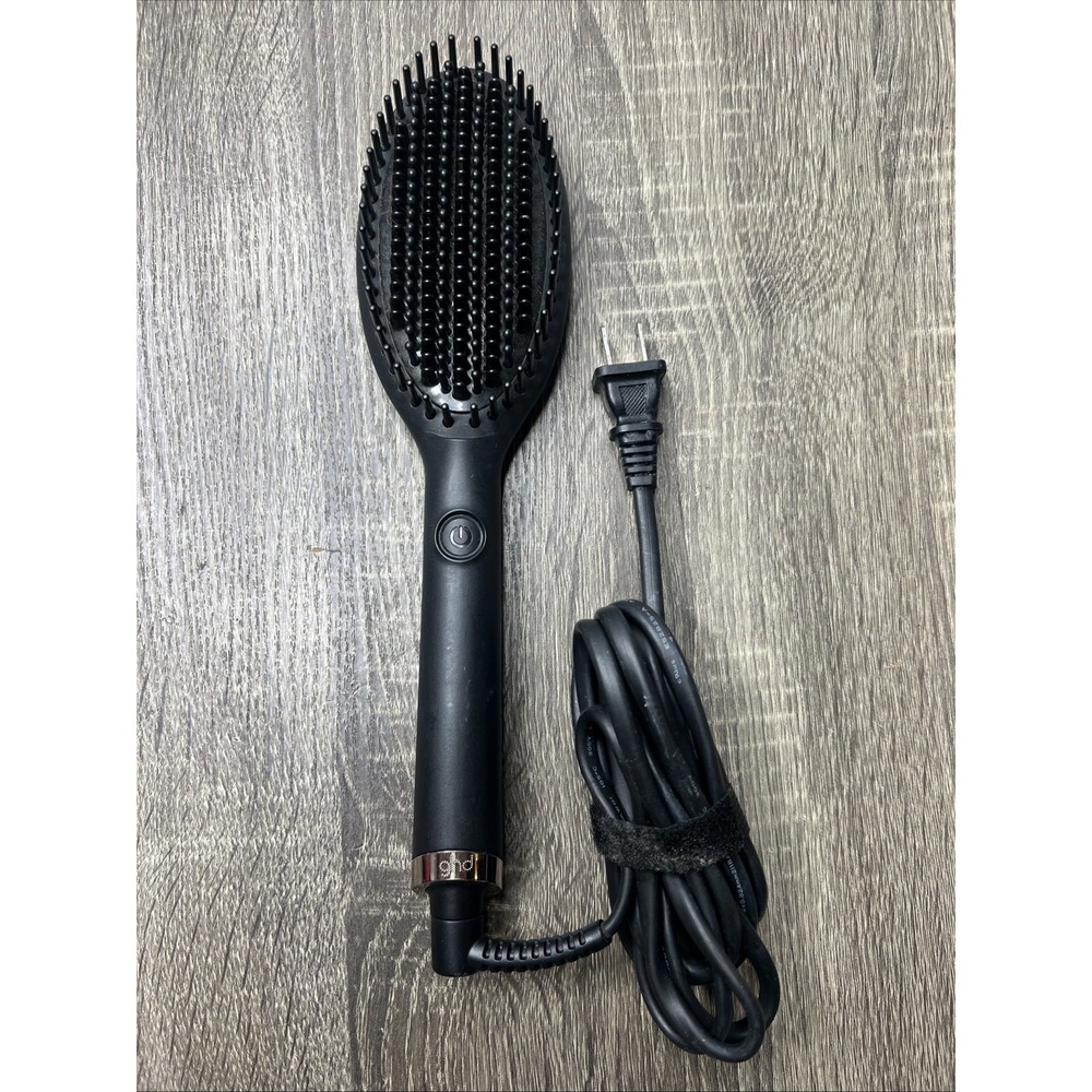 GHD Glide Smoothing Hot Brush Straightener & Smoothing Brush Clean Tested Works!